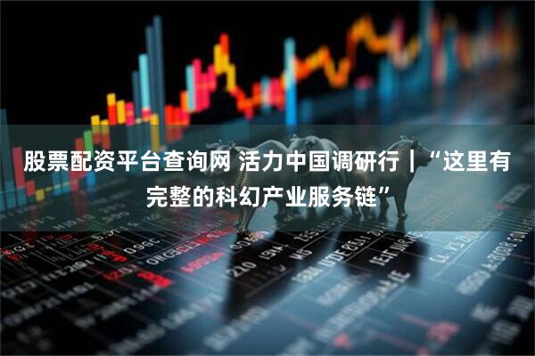股票配资平台查询网 活力中国调研行｜“这里有完整的科幻产业服务链”